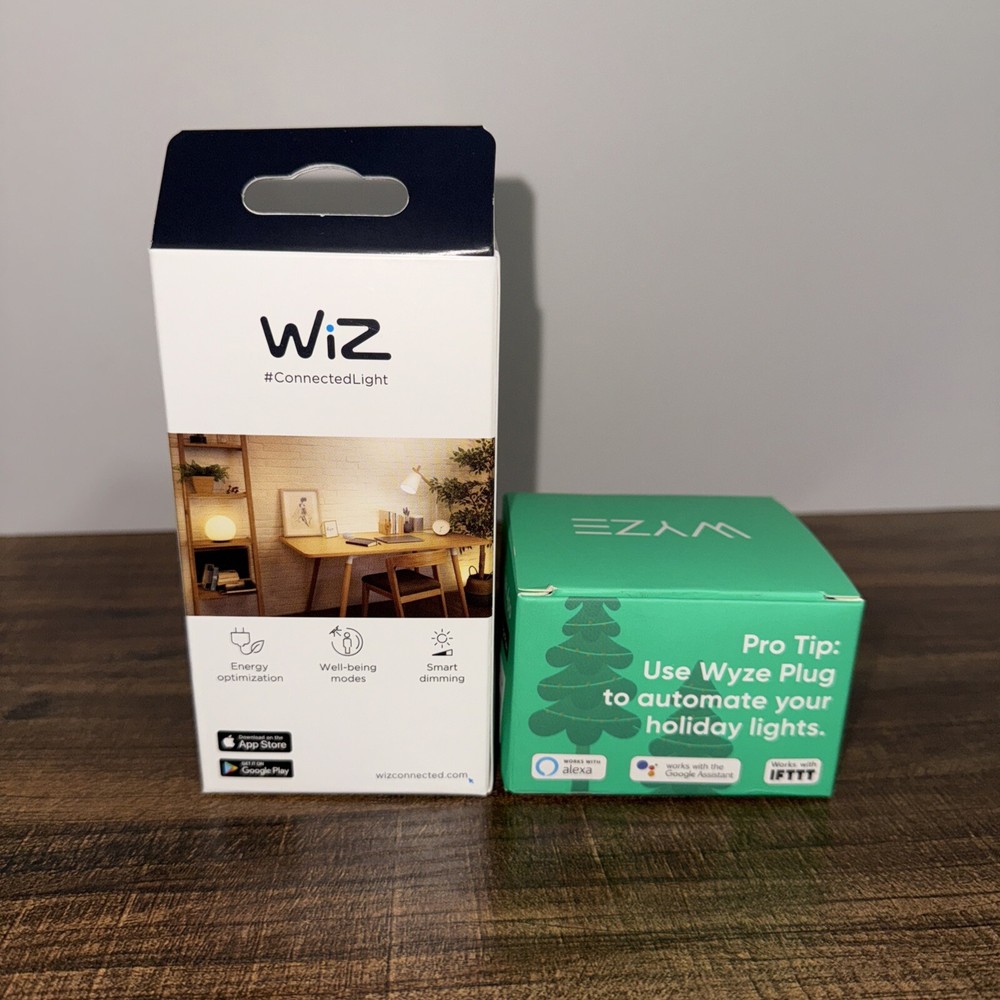 Wyze plug 1-pack And Wiz Soft White Single Lightbulb Bundle