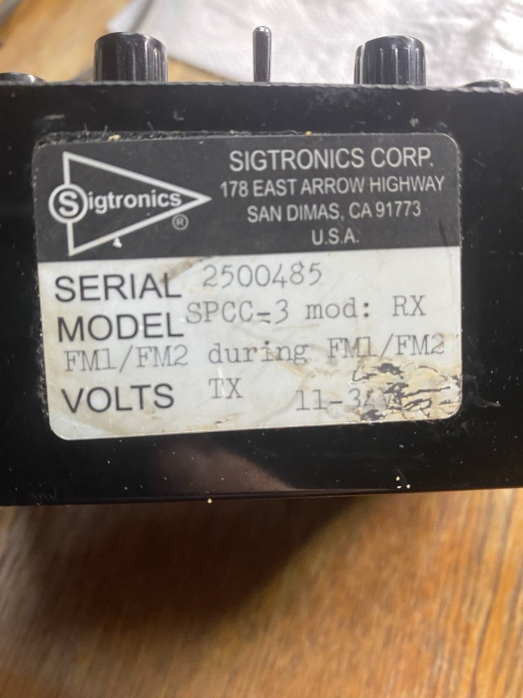 Sigtronics SPCC-3 Aircraft Communication System