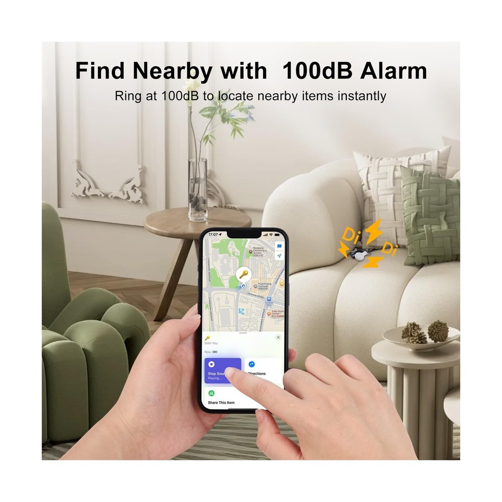 Air Tracker 4-Pack and 2pcs Extra Replaceable 2032 Batteries, Bluet... Fast Ship