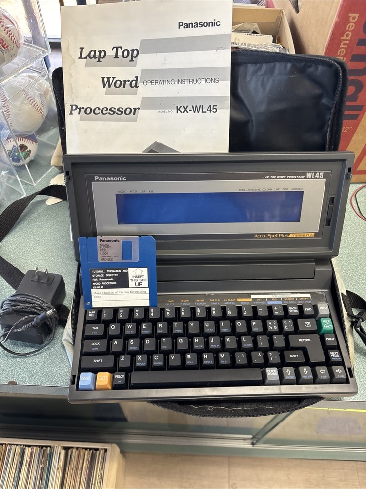 Panasonic Laptop Word Processor KX-WL45 Tested Working!