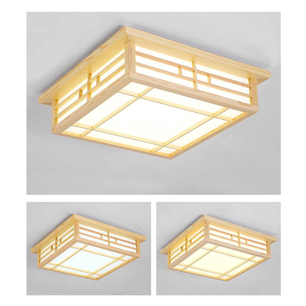 Japanese Style LED Ceiling Mount Lamp Ceiling Light Downlight Square CeilingLamp