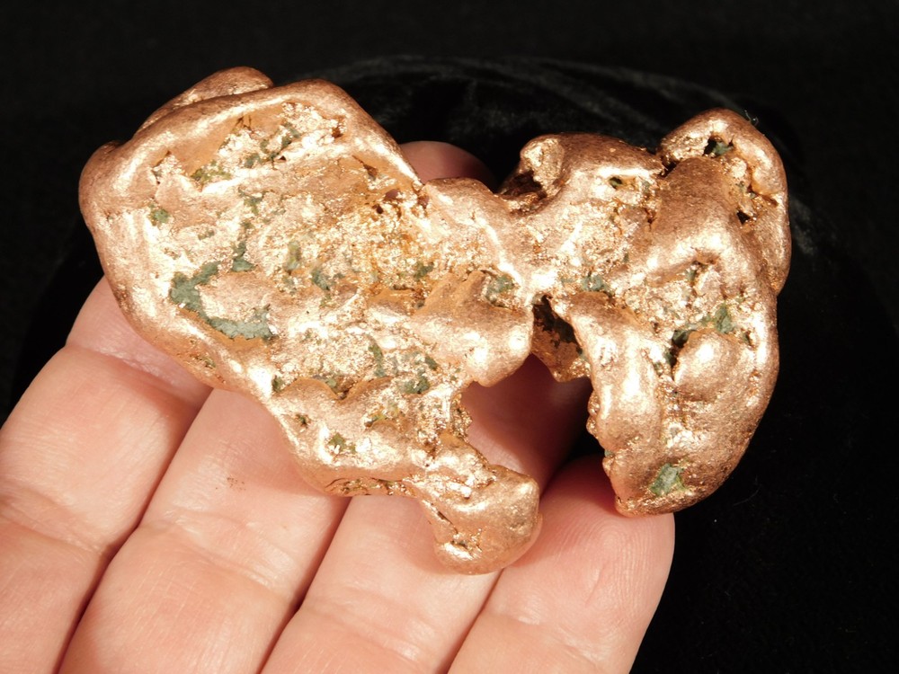 Big! Super Heavy Solid COPPER NUGGET or Native Copper Float Michigan 201gr