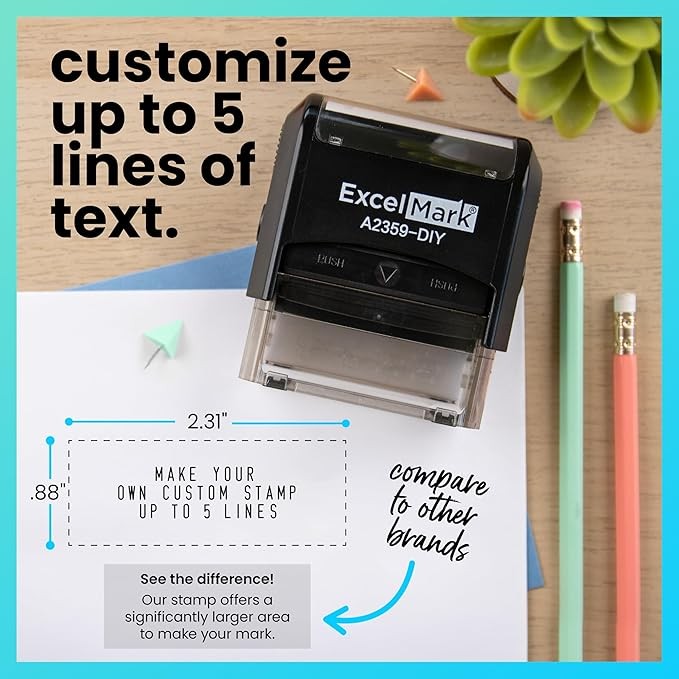Self Inking Custom Rubber Stamp