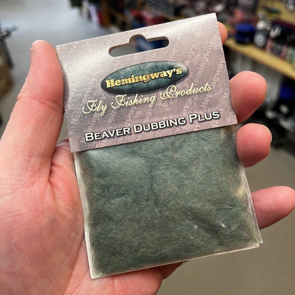 Hemingway's Beaver Plus Dubbing - Olive - Fly Tying Materials