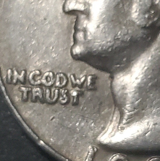 1982 D Washington Quarter IN COD WE TRUST DDO Error REF#0132
