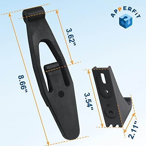 Hood Latch Strap with Catch Bracket Kit 2 Pack Compatible with Standard 2sets