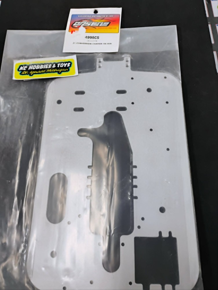 Racers Edge 4995cs .21 Conversion Chassis Silver