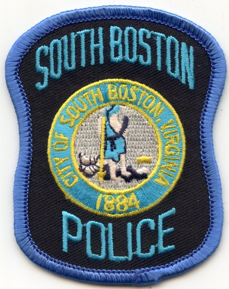 SOUTH BOSTON VIRGINIA small POLICE PATCH