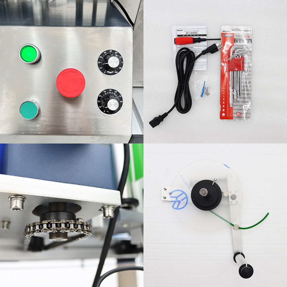 TECHTONGDA Automatic Desktop Conveyor Round Bottle High Speed Labeling Machine