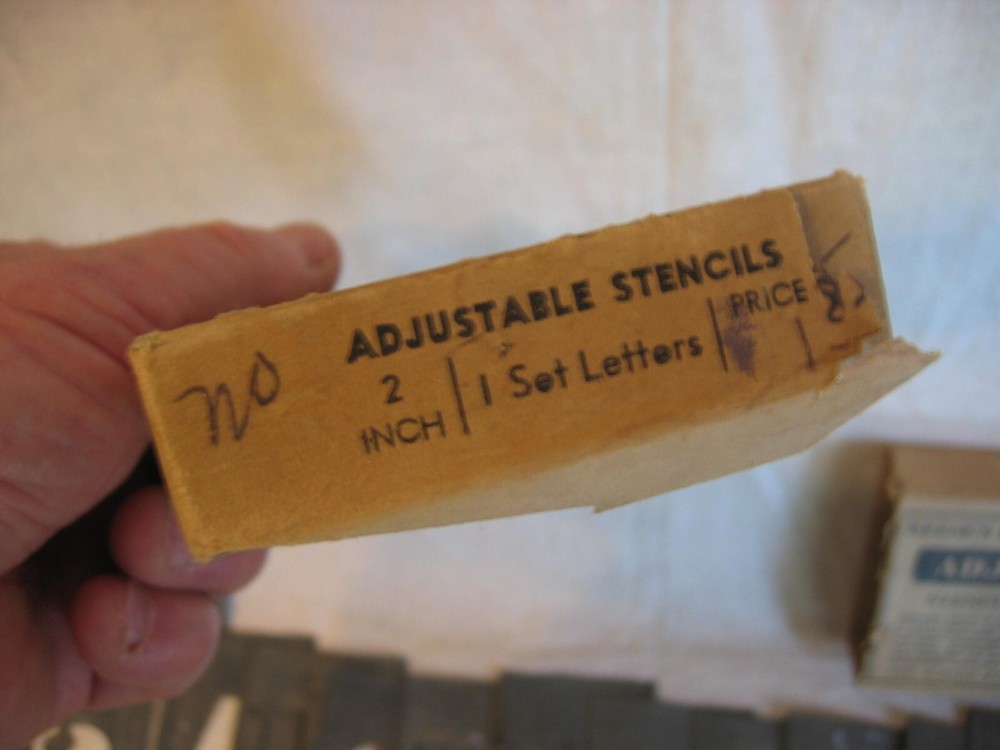 vintage stencils by Reeses numbers