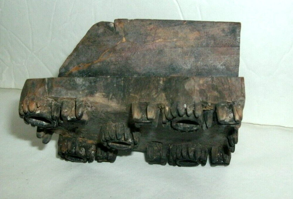 ANTIQUE MIDDLE EASTERN WOOD TEXTILE BLOCK, PRINT STAMP