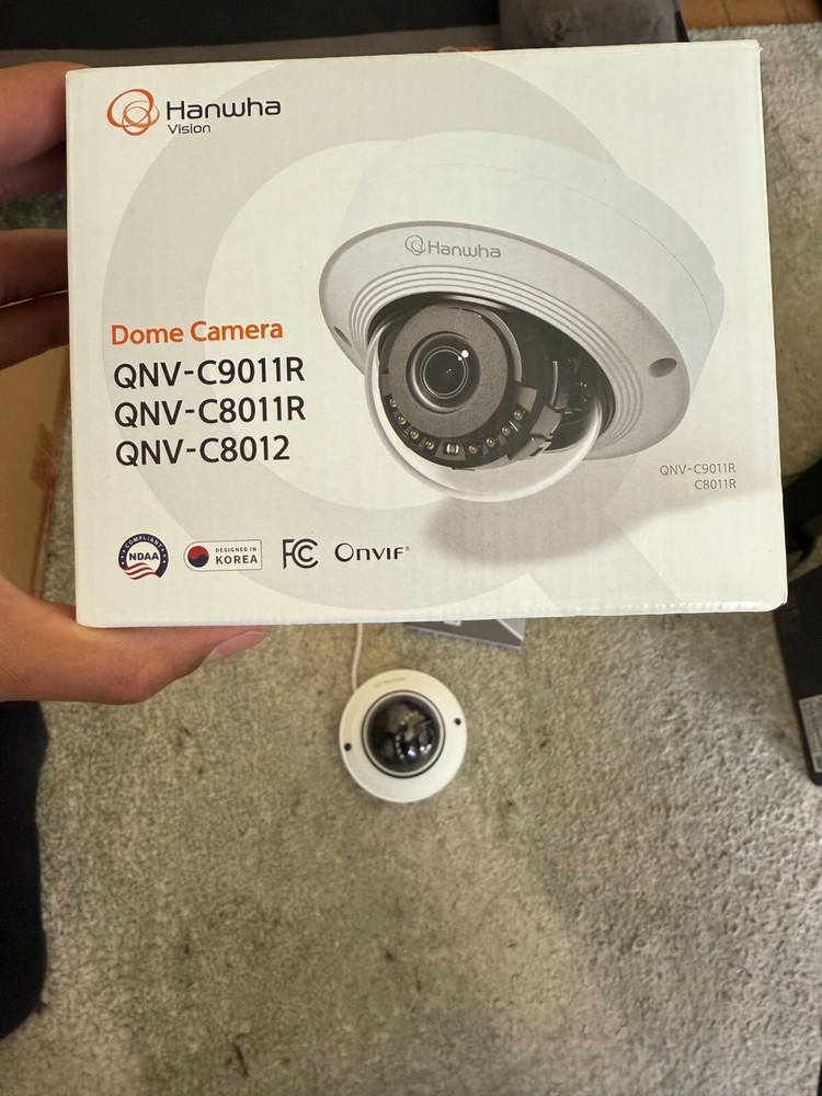 Hanwha Techwin QNV-C9011R  8MP IR Vandal Dome Camera