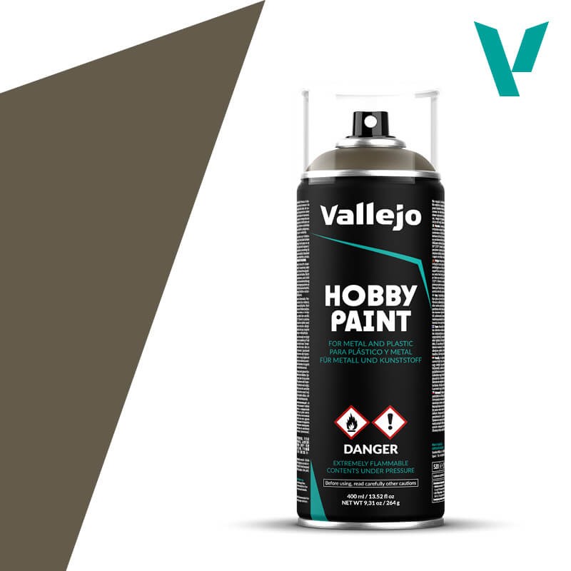 Vallejo US Olive Drab Spray Paint 400ml VLJ28005
