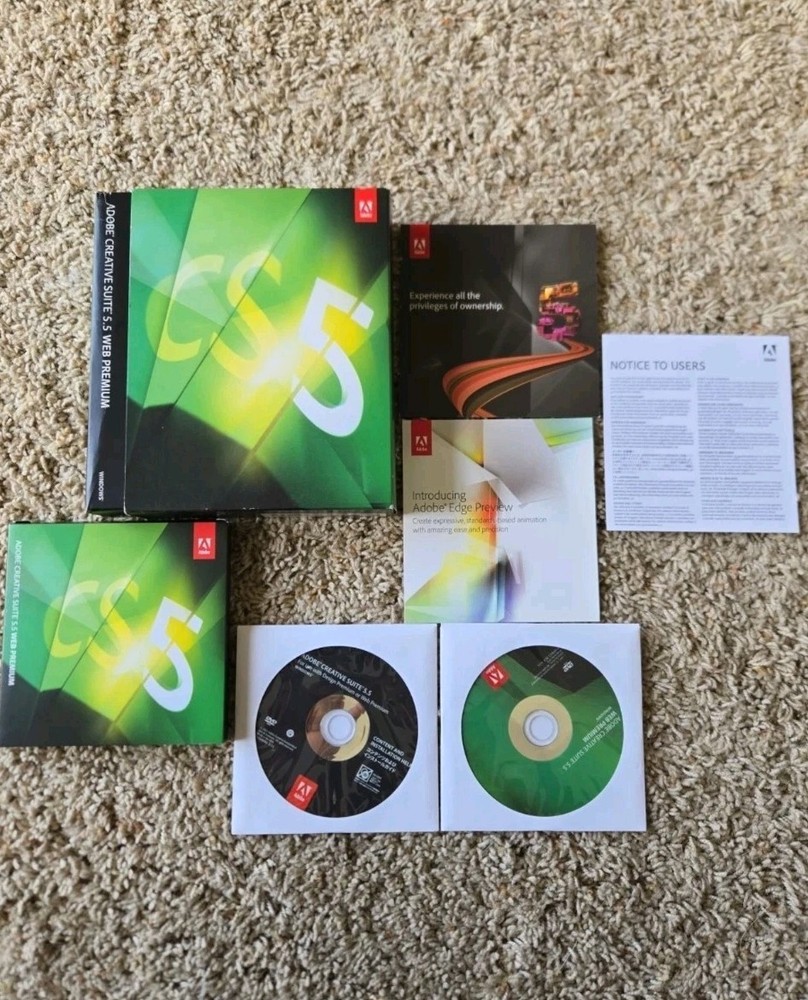 Adobe Creative Suite 5.5 CS5.5 WEB Premium For Windows Full Retail Box