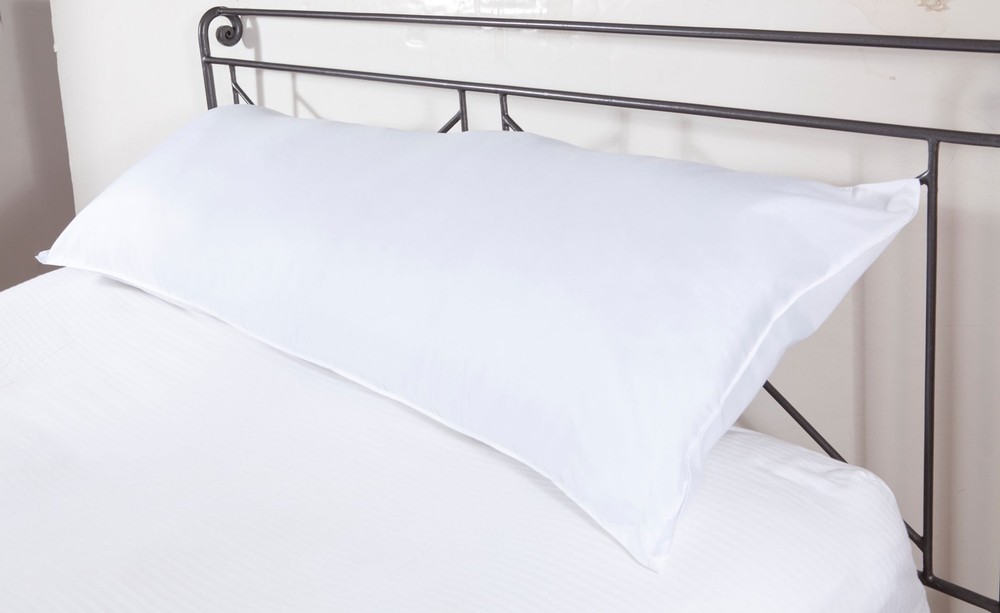 Mainstays Body Pillow - 20"x 54", White, Microfiber, Hypoallergenic
