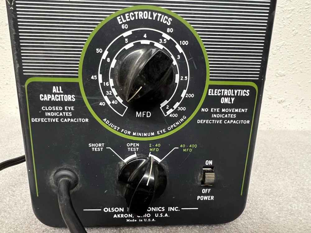 VTG Olsen Capacitor Tester In Circuit Model KB-147 Untested