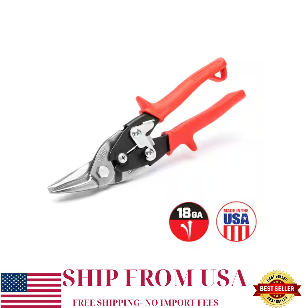 Wiss 9-3/4 in. Compound Action Straight and Left Cut Aviation Snips