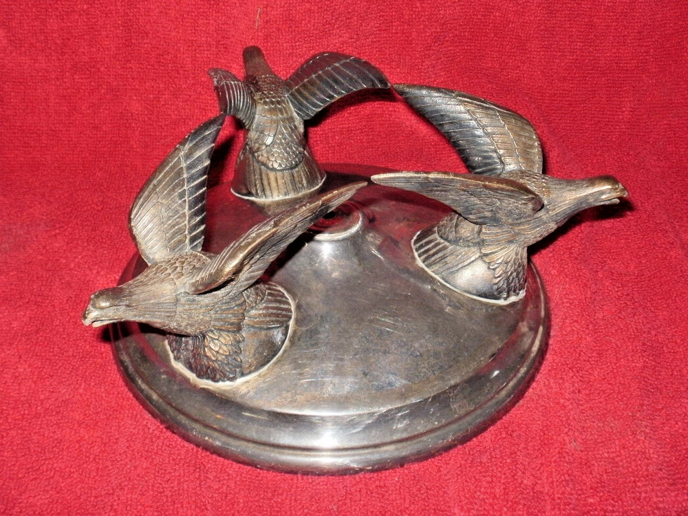 International Silver Co Large Eagle Base for Bowl Silverplated