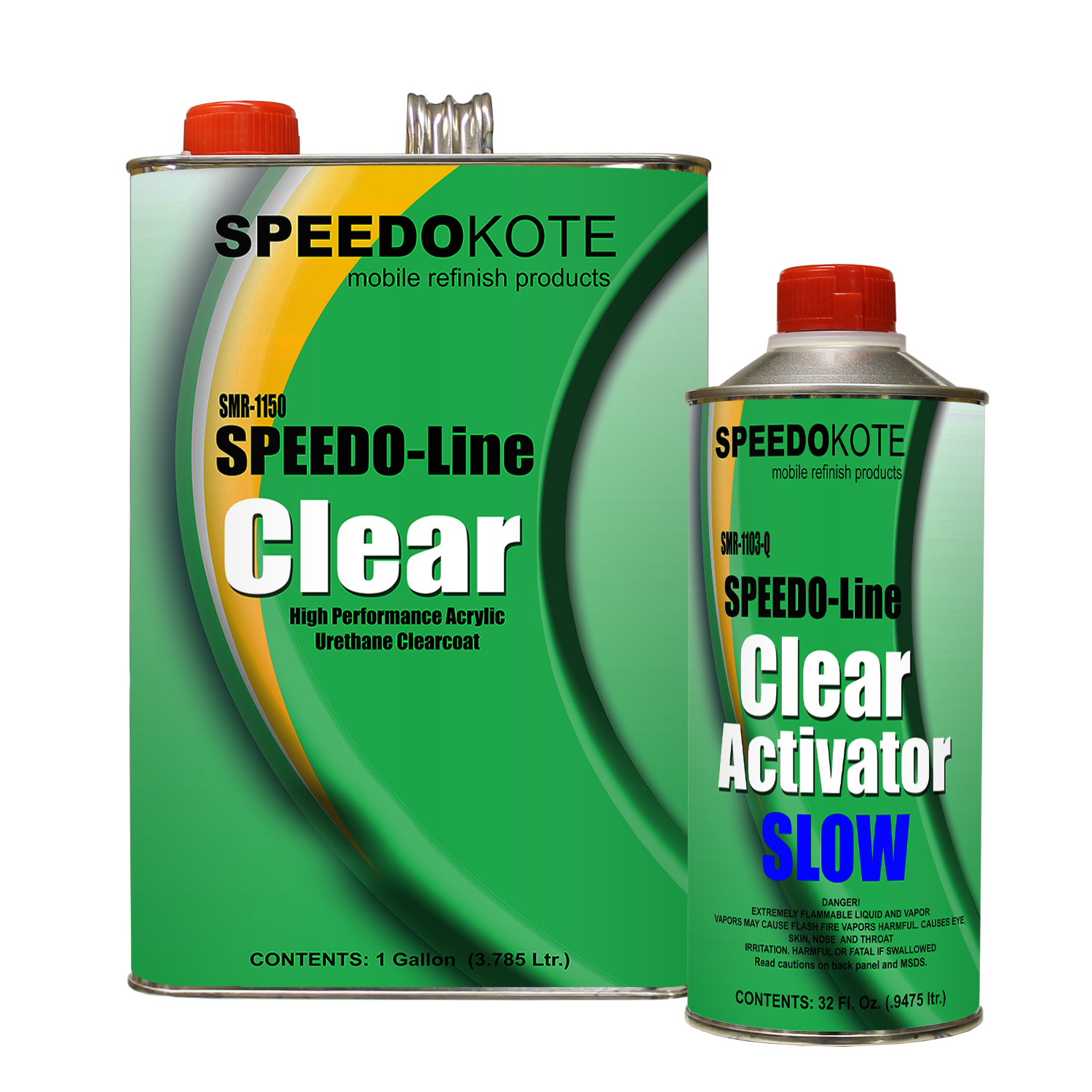 Clear Coat 2K Acrylic Urethane, SMR-1150/1103-Q 4:1 Gallon Clearcoat Slow Kit