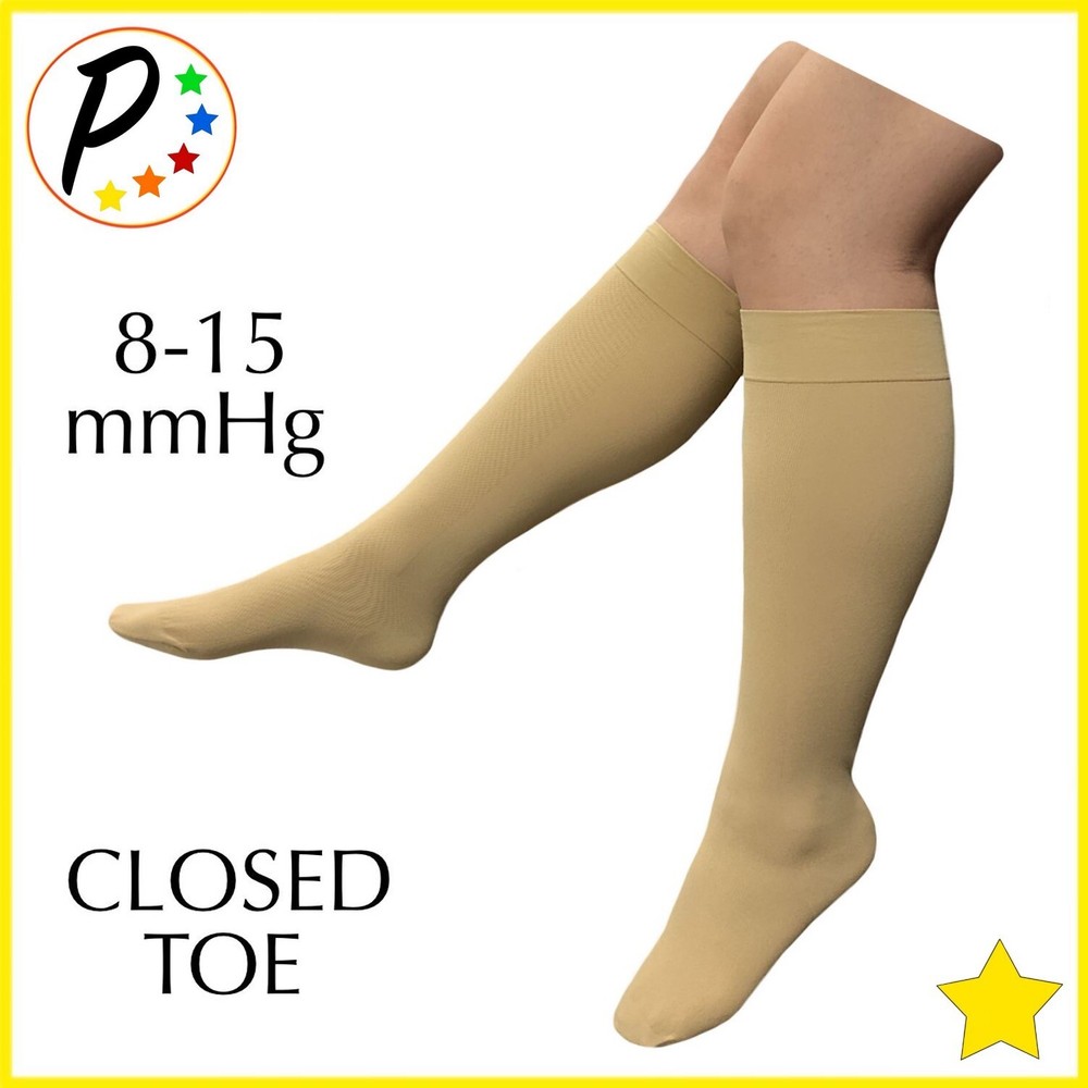 🟡 Presadee Closed Toe 8-15 mmHg Mild Compression Calf Leg Circulation Socks