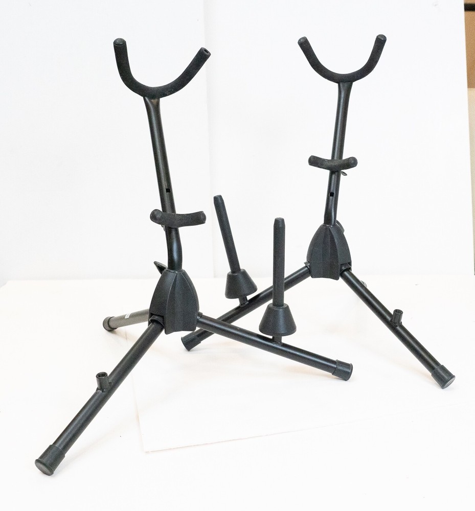 TWO BELMONTE ALTO/TENOR SAXOPHONE STANDS