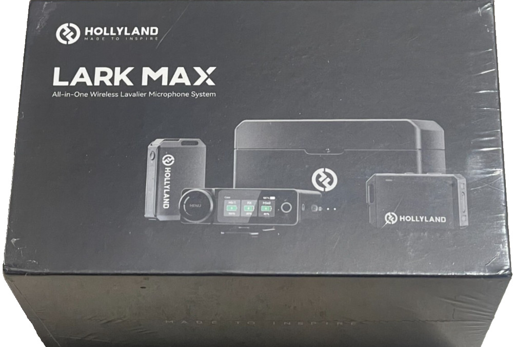 Hollyland Lark Max Duo Wireless Lavalier Microphone System DSLR iPhone Android