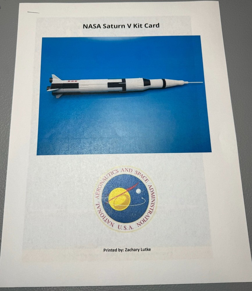 Saturn V Rocket Model Kit