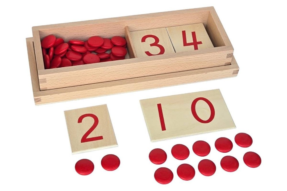 Number Cards & Counters - MONTESSORI MATH MATERIALS