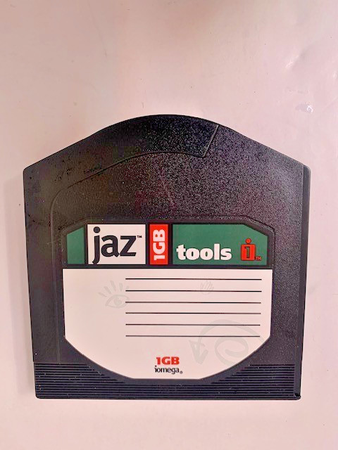Iomega Jaz 1GB Disk with Jaz Tools Software Utilities/PC/1996/Open Box AS-IS