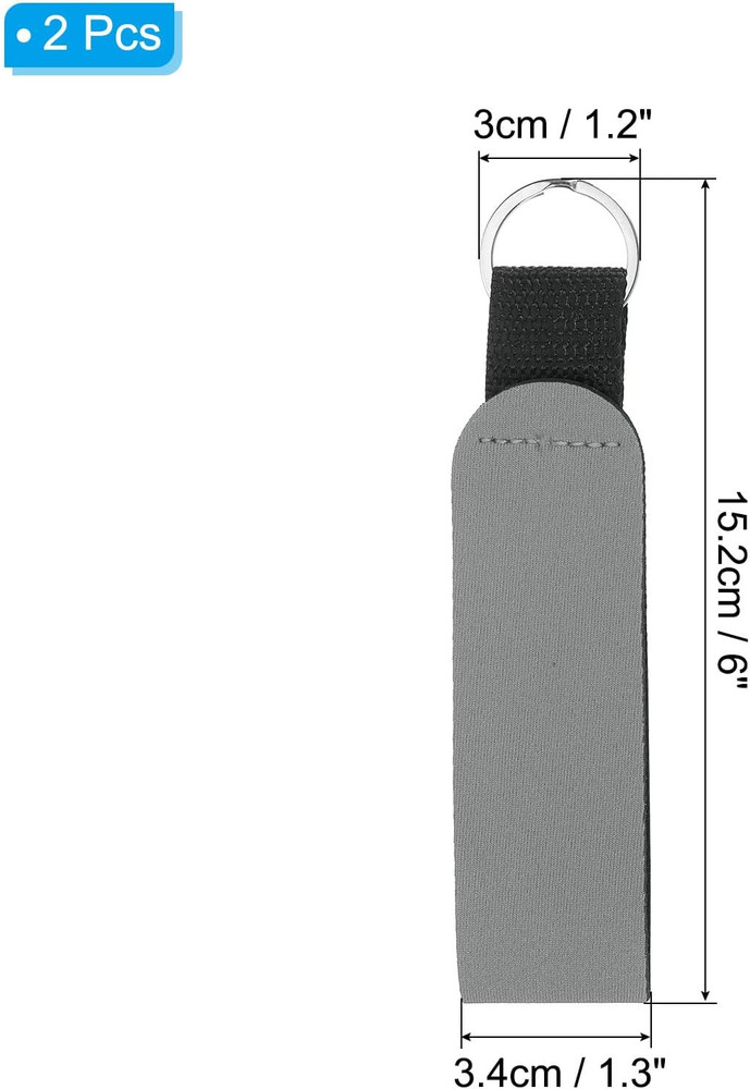 Floating Neoprene Keychain, Waterproof Buoyant Key Ring Sublimation Float Keycha