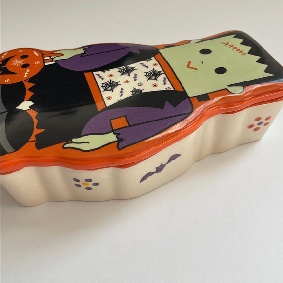 Temptations Old World Boofetti Frankenstein Halloween Candy Dish Ramekin