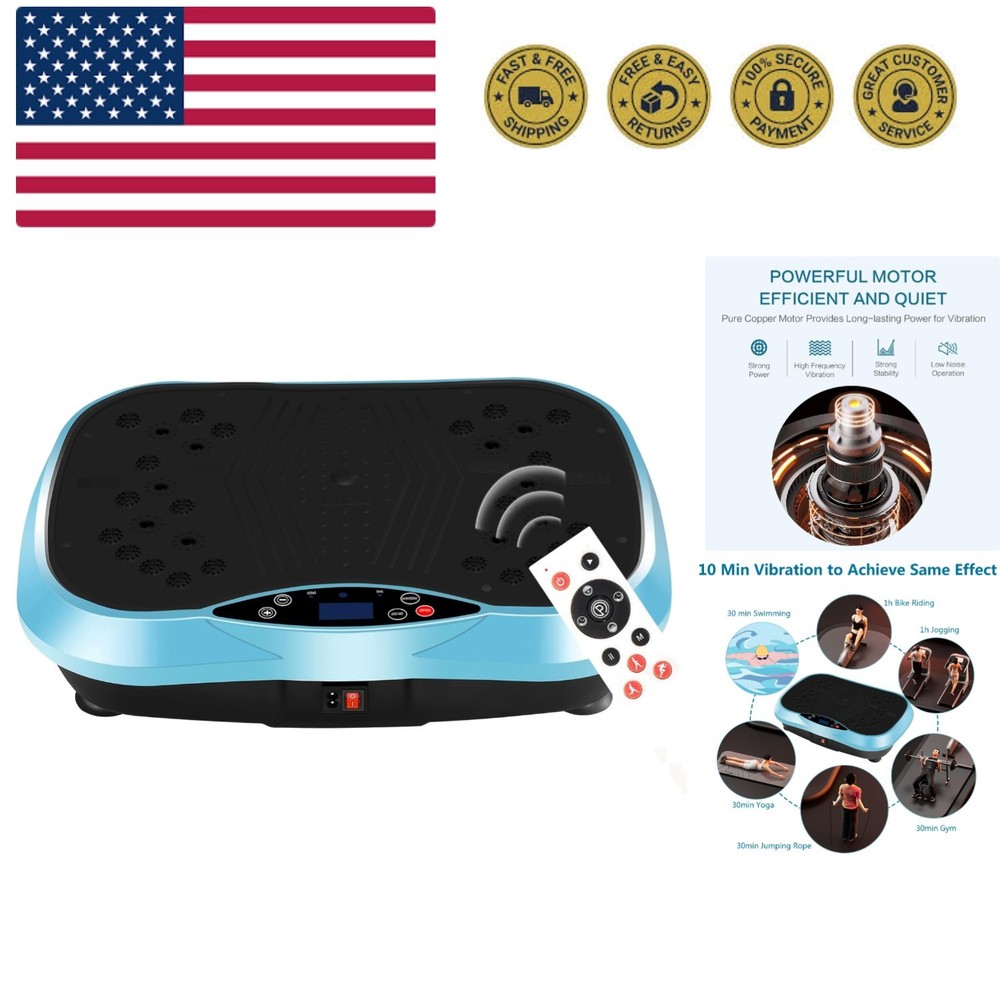 Vibration Plate Exercise Machine - Full Body Workout Vibration Platform with ...