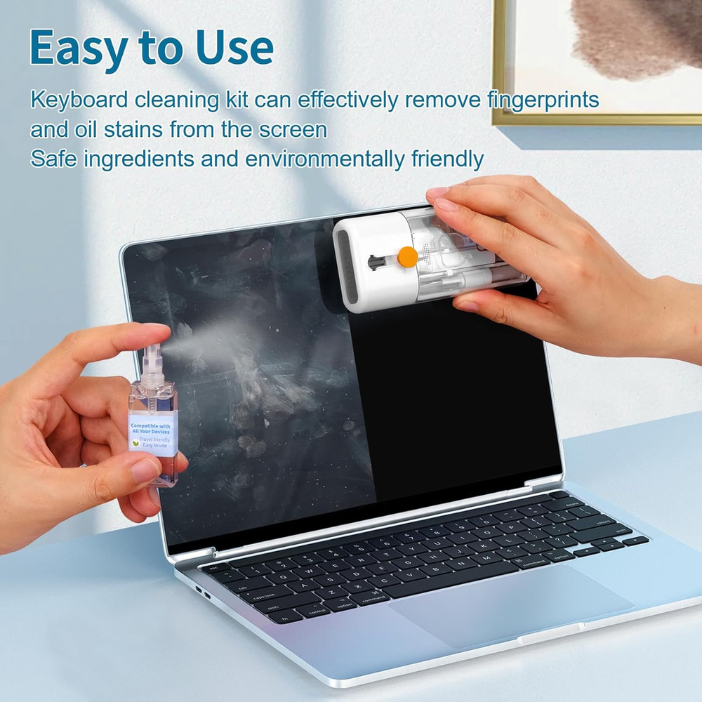 Keyboard Cleaner Laptop Cleaning Kit - All in One Computer Tech Cleaning Brush,