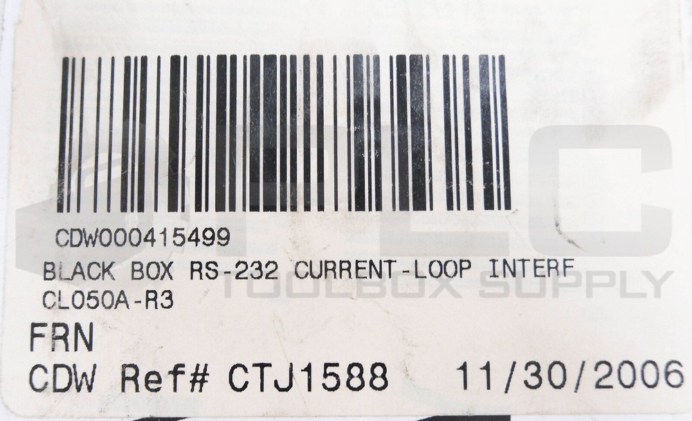 NEW BLACKBOX CL050A-R3 CURRENT LOOP INTERFACE CONVERTER 232/CL-E *READ*