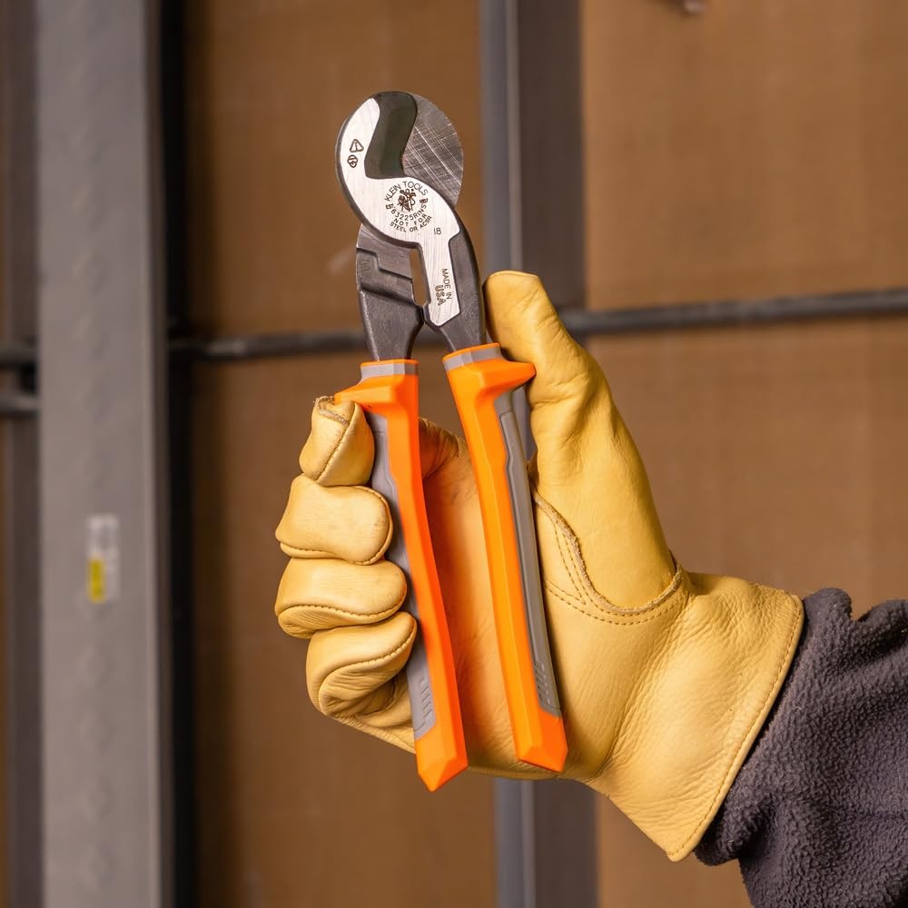 Klein Tools Insulated High Leverage Cable Cutter For Aluminum Copper 100 Pair...