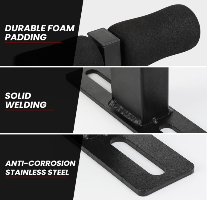 Nordic Hamstring Curl Squat Rack Attachment, Sit Up Assistant Device Abdomina...