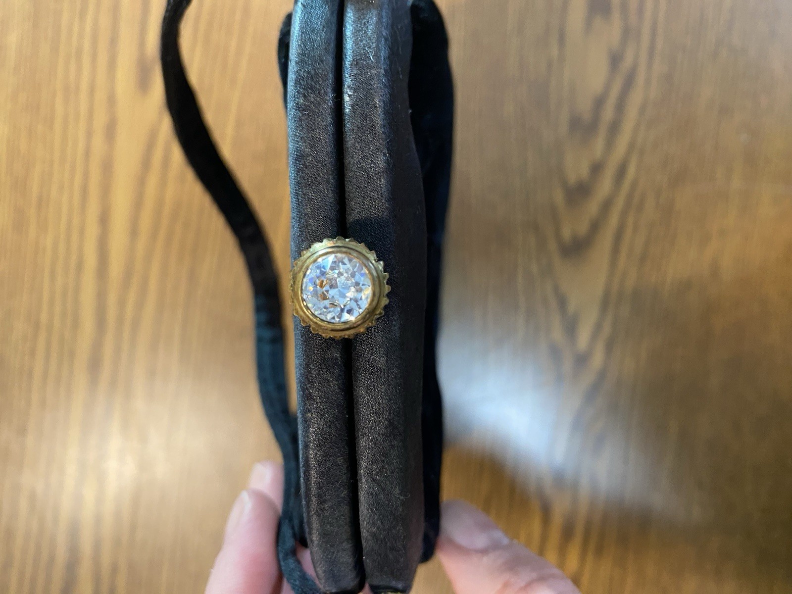 Vintage Morris Moskowitz Black Velvet Evening Bag Gala Sophisticated Event Glam