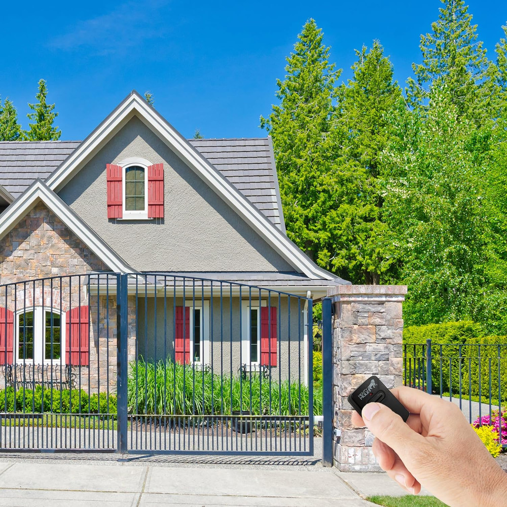 Single Button Gate Opener Remote (FM135) , Black