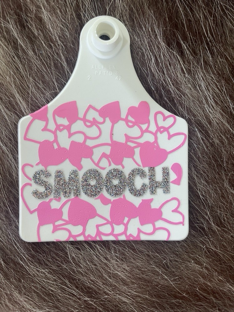 “Smooch” Allflex Maxi Livestock Tag, Custom Design