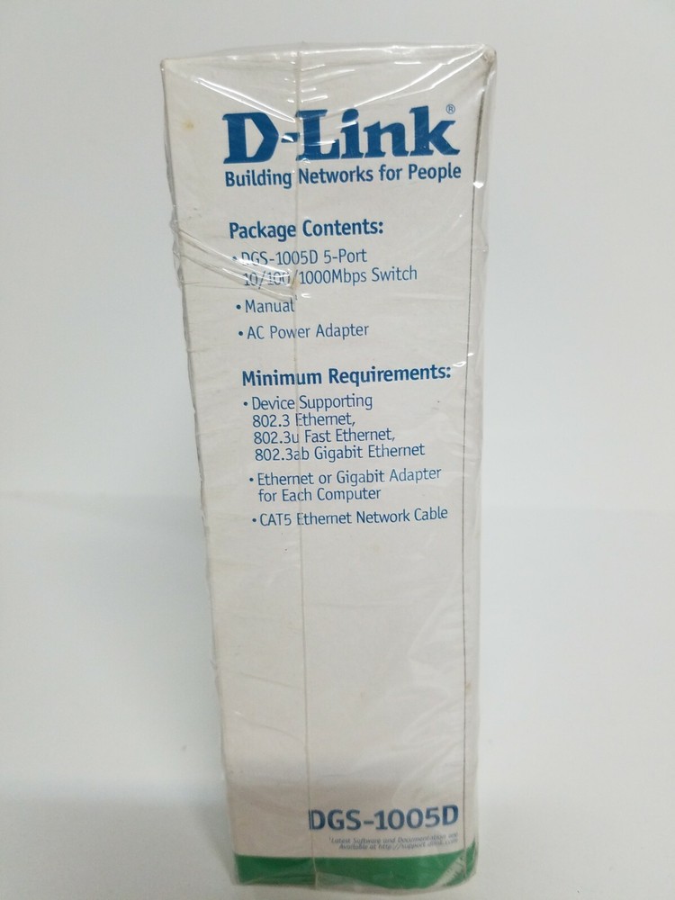 New D-Link (DGS-1100-05) 5-Ports Plug-in Module Ethernet Switch Sealed Box