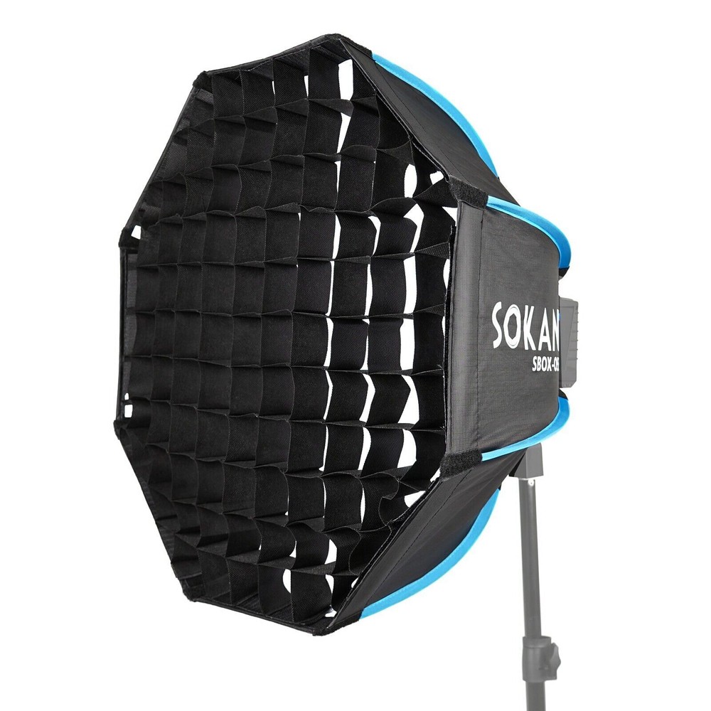 Sokani SBOX 55cm Foldable Deep Octagon Softbox with Honeycomb Grid Bowens Mount