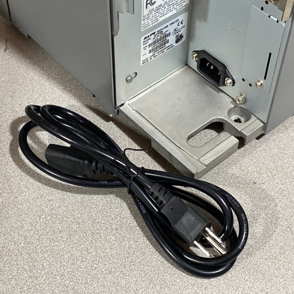 EXTRA NICE - SATO GT412E Boot Up GT408e THERMAL BARCODE PRINTER