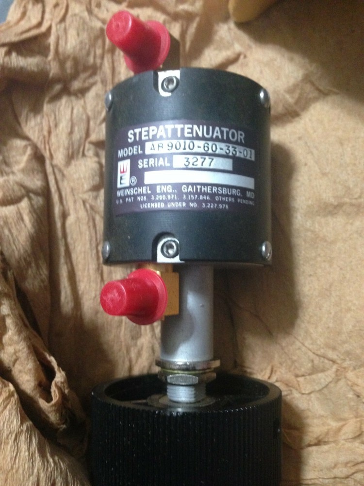 Antique Step Attenuator manual RFCoaxial Authentic Weinschel Engineer