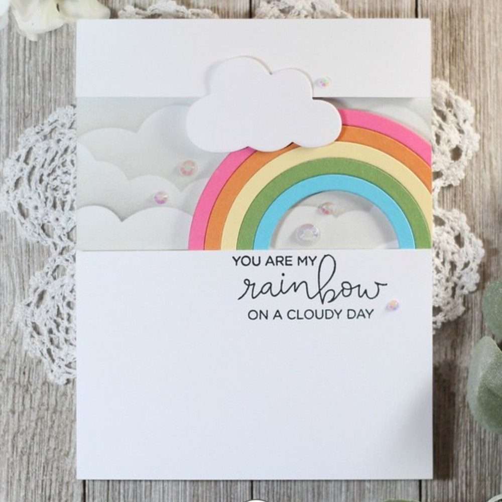 Rain & Sun Weather Cutting & Embossing Dies – Clouds Rainbow St. Patrick's Day