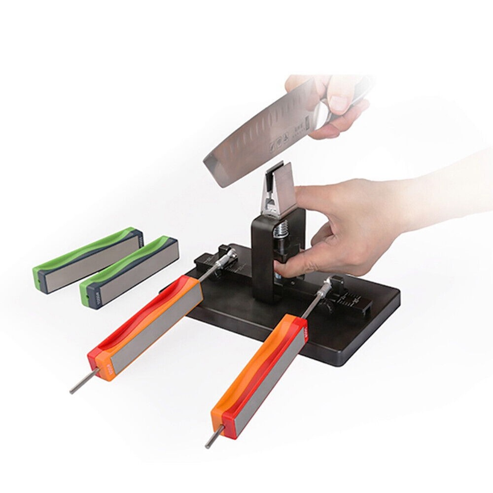 Fixed Angle Sharpener Double-Sided Sharpening Tool Kitchen Grindstone Tool Kits