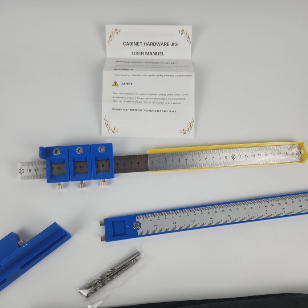 Adjustable Jig Tool for Easy Cabinet Hardware Install - DIYers' Must-Have: