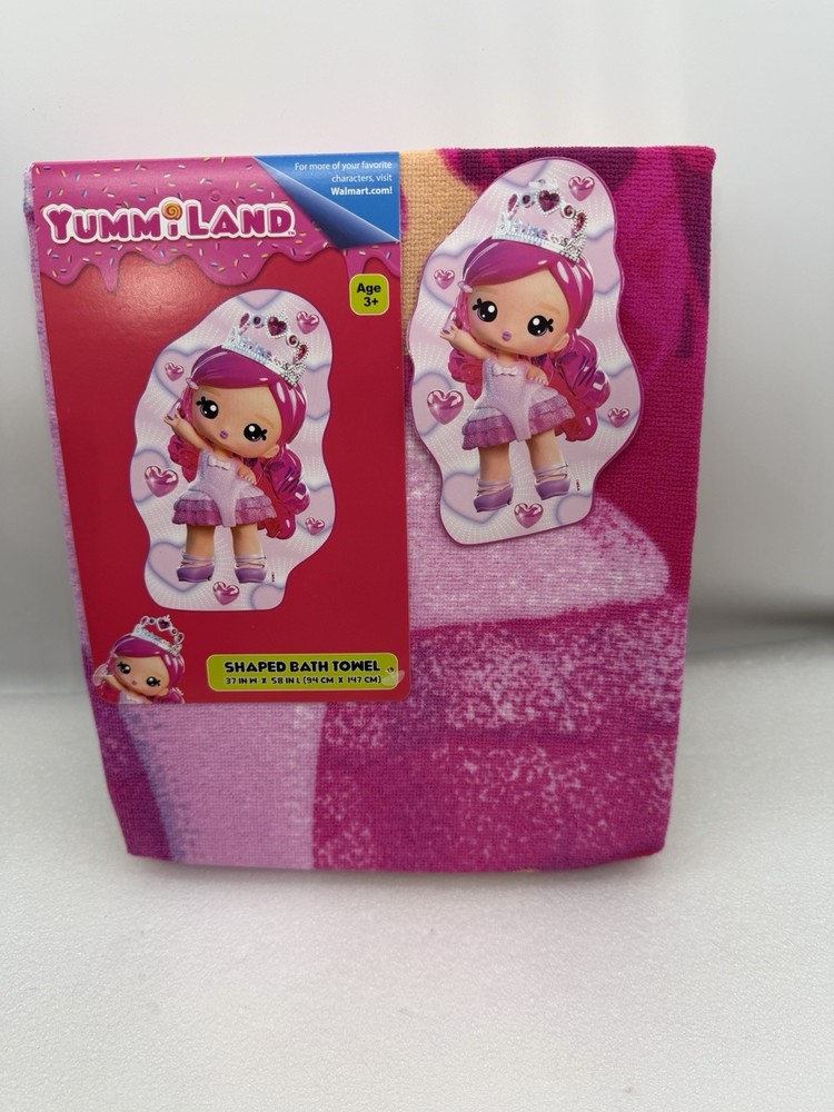 Yummiland Kids Shaped Towel, Microfiber, 37x58 New!