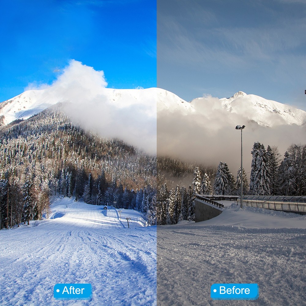 43mm Circular Polarizer Filter, Polarizing Filter with Cleaning Cloth