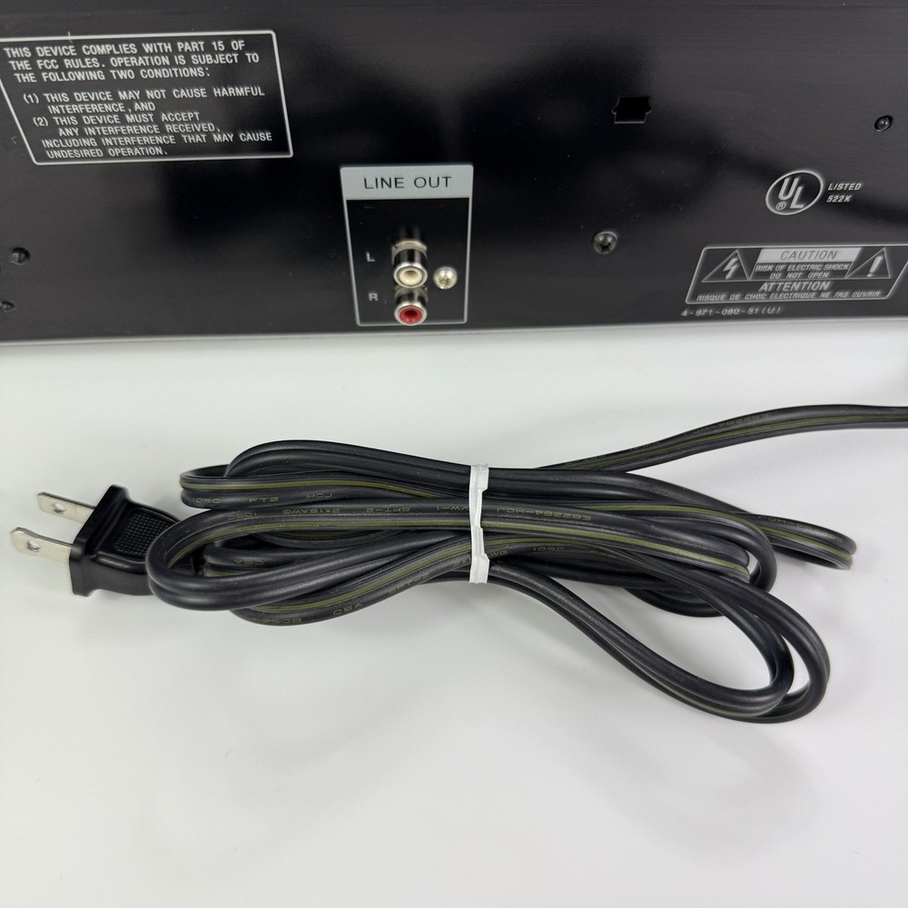 Sony CDP-C265 5 Disc CD Changer Player Tested Working w/ Manual