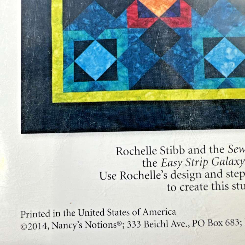 EASY STRIP Galaxy Template Sewing w Nancy Includes Instructions for Quilt
